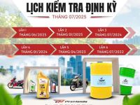 🔧 LỊCH KIỂM TRA ĐỊNH KỲ – THÁNG 07/2025