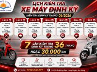 [THÁNG 06/2026] ĐẾN HẸN LẠI LÊN – KIỂM TRA XE MÁY ĐỊNH KỲ CÙNG NAM THÀNH!