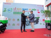 Honda Việt Nam hợp tác cùng Lotteria Việt Nam triển khai Dự án Sử dụng xe điện giao hàng