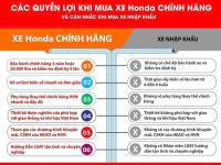 LỢI ÍCH KHI MUA XE HONDA CHÍNH HÃNG